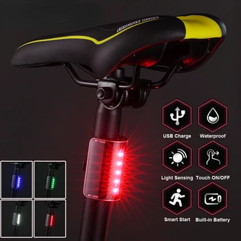 Stopul de Munte din Spate LED Biciclete Lumina Ciclism MTB Coada de Lumină USB Reîncărcabilă Lampă Accesorii pentru Biciclete