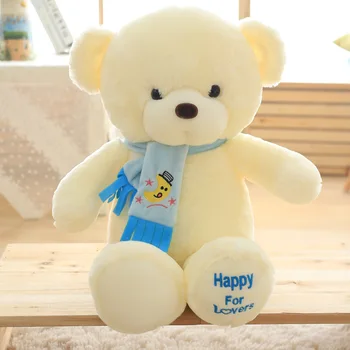 Hot Nou Sosire Moale Lovers Eșarfă Urs de Pluș Jucării de Pluș Gigant Teddy Fata Jucăriile Preferate Cadou de Ziua Îndrăgostiților Pentru Fata de la vânzare