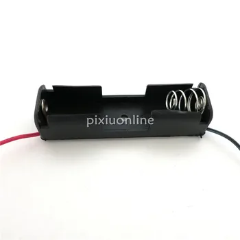 De Vânzare la cald J079b Plastic Negru Baterie Cutie cu 1 Baterie AA cu Sârmă DIY Părți Transport Gratuit Vândă în Pierdere