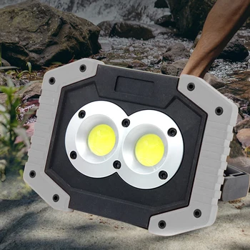 COB Lanterna Far Multifuncțională cu Mâner Portabil Felinar Capac rezistent la apa Felinar Camping în aer liber Accesorii