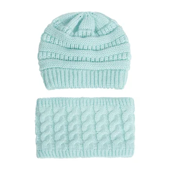 2021 Noua Moda Confortabil Infant Toddler Pălărie de Iarnă Eșarfă Set pentru Copii Tricotate Cald Fleece Căptușit Schi Capac Copii Tudorache -MX8