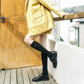 Cireș japonez Broderie Lolita Ciorapi de Vițel Șosete Genunchi Șosete de Bumbac Gramada De Ciorapi la Colegiu Ciorapi JK Uniformă Ciorap