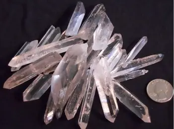 Roz Lemuriana Cristal de Cuarț 112 Gram Mulțime AAA Brazilia Rare Orgonice Reiki
