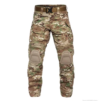 G3 Luptă Pantaloni cu genunchiere Airsoft Militare Tactice Pantaloni CP Gen3 Gama verde CT Bumbac polyster