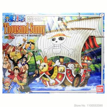 25cmGenuine Bandai Anime One Piece Original Mii de Soare Barca Wano Corabie de Pirați Figura PVC Acțiune Figura Jucarii de Colectie Model