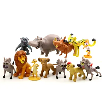 [Funny] 12buc/lot Leu Sim ba Mufasa Kiara Pumbaa Timon Rafiki Cicatrice PVC Cifre papusi de Colectie model de Jucărie pentru copii cadouri