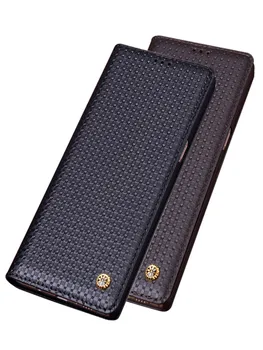 De Lux Reale Din Piele Adevărată Magnetice Caz De Telefon Pentru Samsung Galaxy Nota 9/Samsung Galaxy Note 8 Toc Acoperi Caz Kickstand