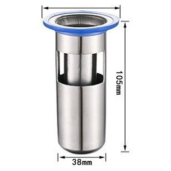Canalizare Deodorant Pardoseală De Bază Cadă Converter Scurgere Chiuveta Filtru Plug Fără Preaplin (Calibru 1.5-2.2,Adâncimea 4.15 În)