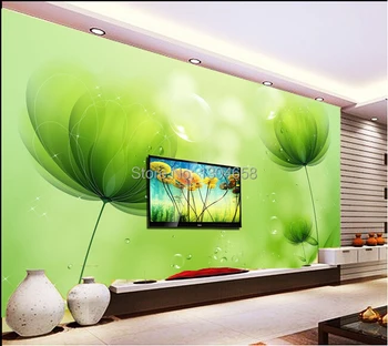 Personalizat tapet mare, stil simplu, modern verde Papel de parede. Camera de zi TV de perete dormitor contact tapet vinil