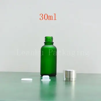 30ml verde mată sticle de ulei ridicata sticlă goală cu un șurub capac de sticla puncte de îmbuteliere Capsulă