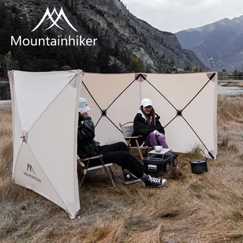 Mountainhiker Aragaz Arzător Adăpost de Vânt Pauză de Perete pentru Drumeții Picnic BBQ Montaj Gratuit Pliante în aer liber Camping Parbriz