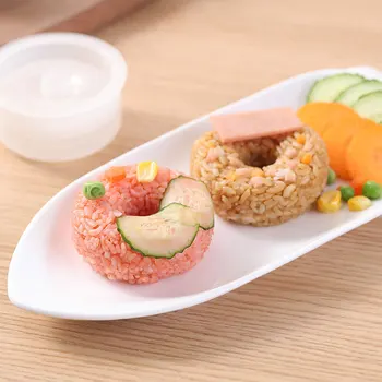 Gogoasa Minge de Orez Mucegai Japoneză DIY de Formă Rotundă Orez Mucegai Alimente grad Plastic Non-stick Bento Sushi Maker Set Accesorii de Bucatarie