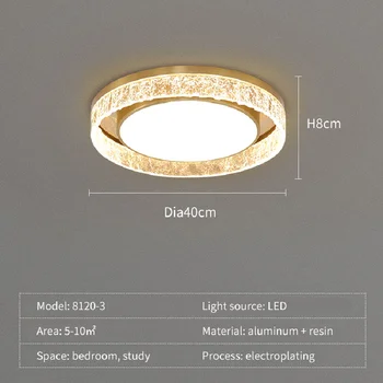 Modern de Aur Tavan Lampa Interior LED Top Chandellier Decor de Lux, Lumina Plafon Pentru Bucătărie, Sufragerie, Dormitor, Vestiar