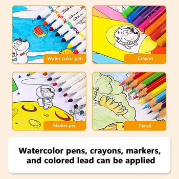 Desen Rola De Hartie Pentru Copii Perete Colorat, Autocolante Poster De Colorat Pentru Copii Cadouri Rola De Hârtie Pentru Copii De Artă Gigant De Colorat