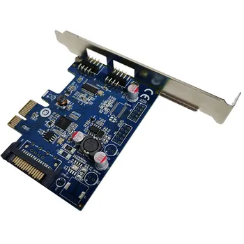 Adauga pe Card PCIe 2 Porturi Usb Externe 2 Porturi 9pin 9-pin USB2.0 Card de Expansiune Bluetooth Usb WIFI PCI-E Adaptor Convertor Cardul de