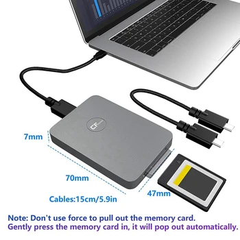 Noi CFexpress Cititor de Carduri USB 3.1 Gen 2 10Gbps CFexpress Tip B Cititorul Portabil din Aluminiu CFexpress Adaptorul de Card de Memorie