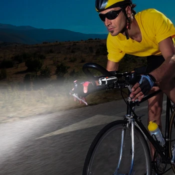 Faruri Pentru Biciclete Luminos pentru Lumina din Față Electronic Cu Buton de Nailon Curea COB Chip Mountain Bike Faruri Accesorii Pentru
