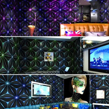 KTV Tapet Karaoke Flash Perete Pânză 3D Reflectorizante Speciale de Bar Personalizate Coridor Creative Tapet de Fundal 3d Parede
