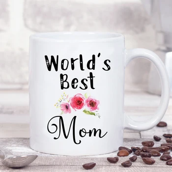 Lumea e Mai bună Mamă Lapte Cani 350ml Alb Ceramic Mama Mama Cadou de Ziua Ceașcă de Ceai de Călătorie Cani de Cafea