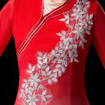 2022 tradițională chineză rochie de dans femei elegante rochie de performanță naționale de epocă broderie flori hanfu rochie de petrecere rochie