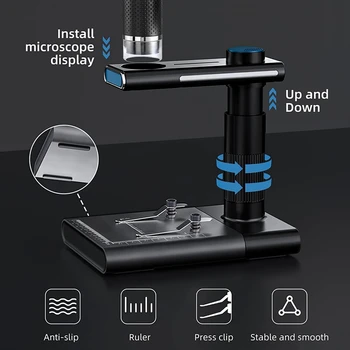 Wifi Camera Microscop Pentru Telefon, 50-1000X Handheld Portabil USB Microscop Digital Cu Suport Reglabil,Compatibil
