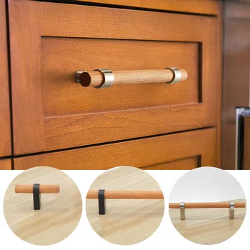 Mânere de lemn pentru Mobilierul Din Cabinet Trage și Bucătărie Modernă, Usi Sertar Muebles Mânere pentru Mobilier de Bucatarie Accesorii
