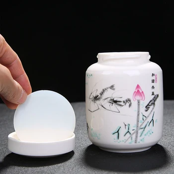 Ceramica Miere Rezervor Rezistent La Temperaturi Ridicate Ceai Colectorului Stil Chinezesc Ceai De Ambalare Cutie De Cereale Sigilat Depozitare Sticla