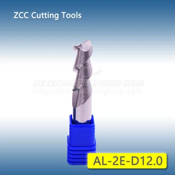 1 buc AL-2E-D12.0 ZCC 12mm Carbură Solidă End Mill 2 Futes freze pentru Aluminiu