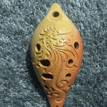 Manual Ocarina pentru Incepatori Stil Chinezesc Etnice Model Animal Material Natural Cadouri Orff Instrumente Muzicale Noi