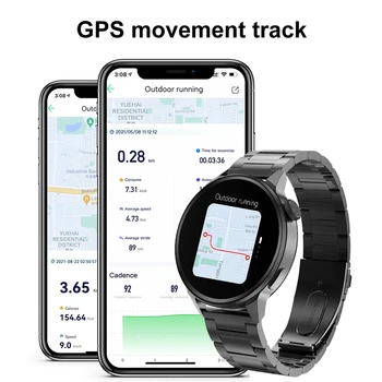 2022 NFC Smart Watch Mens Mișcare GPS Track Ceasuri Sport Femei de Încărcare fără Fir Bluetooth Apel ECG Suport Smartwatch ebraică