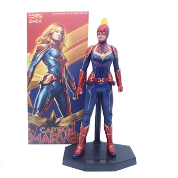 28cm Crazy Toys Avengers Super-Erou Captain Marvel Statuie din PVC figurina de Colectie Model de Jucărie