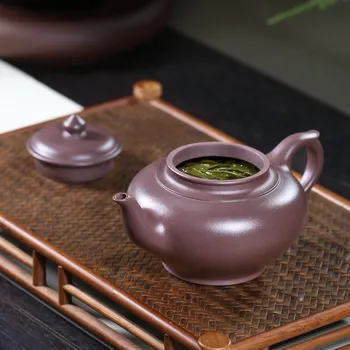 Zanghutianxia Autentic Yixing Zisha Ceainic Manual Ceainic Singur Ceainic Set De Ceai Acasă De Colectare Țiței, Minereu De Vechi Lut Violet Mână