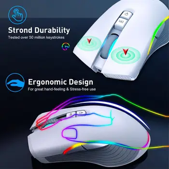 Elegant Mouse de Calculator 600mAh Baterie de Tip C de Încărcare Ergonomic Mouse-ul fără Fir de Lucru