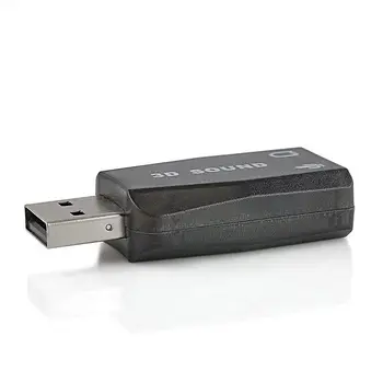 USB la 3.5 mm Microfon Jack pentru Căști setul cu Cască Stereo 3D placa de Sunet Audio Adaptor PC