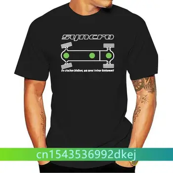 T-Shirt - Bus T3 Syncro Dif. Blocare Sperre Anzeige mit Schriftzug und Spruch Stil de Moda Bărbați Tee Bumbac tee Classic