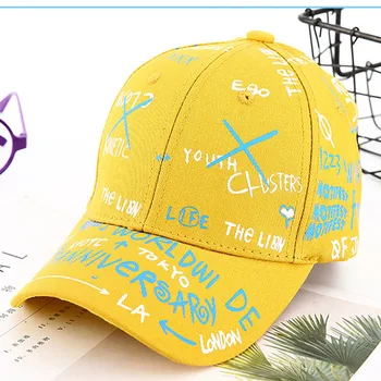 Doit 2021 Copii Șapcă de Baseball Vara de limba engleză graffiti copiii hip hop Pălării Băieți Fete Capace copil snapback Hat gorras