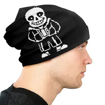 Scheletul Pixel Jocuri Video Capota Pălărie Goth Strada Chelioși Căciuli, Pălării pentru Bărbați, Femei Tricotat Pălării de Primăvară Caldă Unisex Capac