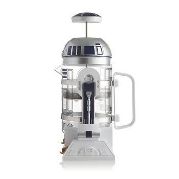 960ml Moka mână de cafea robot ibric de cafea, mașină Presa franceză Oală 24cm mare din oțel inoxidabil+sticla