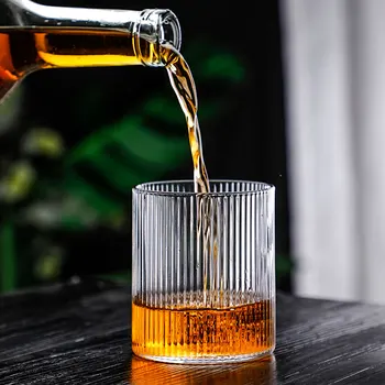 Japoneze Creative Pahar De Suc De Ceașcă De Cafea Pe Verticală Pahar De Whisky Handmade Model Transparent