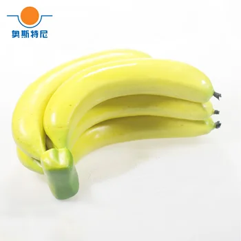 20cm lung artificiale fructe de Plastic Fals Fructe 5 capete artificiale banana si 5 capete de plastic artificial, fals simulat banana