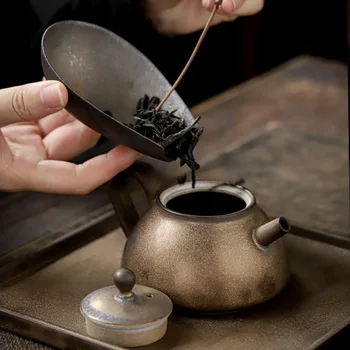 Jianying Set De Ceai Japonez De Uz Casnic Uscat Se Toarnă Tava De Ceai Ceainic Ceasca De Ceai Set Complet Set De Ceai Simplu Pentru 2 Persoane, Set De Ceai
