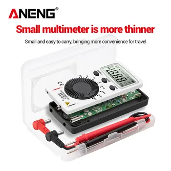 ANENG AN101 Mini multimetru digital multimetro tester DC/AC Tensiune de Curent lcr-metru de buzunar profesional de testeri cu Testul de Plumb