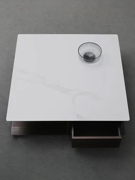 Rock ceai de masă sufragerie, de uz casnic minimalist din lemn masiv de lux moderne creative de masă de ceai