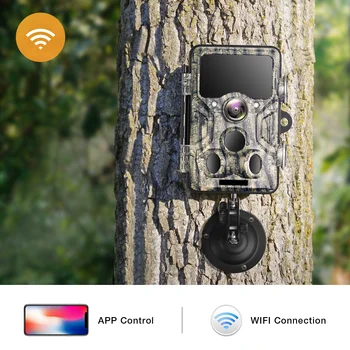 WiFi Bluetooth Camera Traseu 1296P 20MP Joc de Vânătoare Camera cu Viziune de Noapte rezistent la apa pentru Monitorizarea faunei Sălbatice
