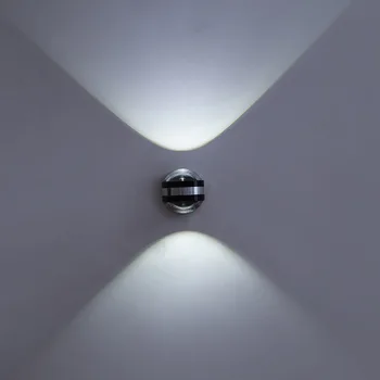 6W LED Lampă de Perete din Aluminiu Oglindă lumina de culoare negru Lumina de Cristal KTV Bart TV cabinet de perete iluminat AC85V~265V