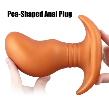 Lichid De Silicon Imens Anal Plug Vibratoare Sex Produsele Big Butt Plug Piele Moale, Se Simt Penisul Dilatator Anal Sex Toys Anal Masturbare