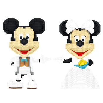 2315pcs+ Disney Mickey Mouse Diamant Blocuri Minnie Mouse Rochie de Mireasa Micro Caramida Cifre Jucării Pentru Cadou de Crăciun
