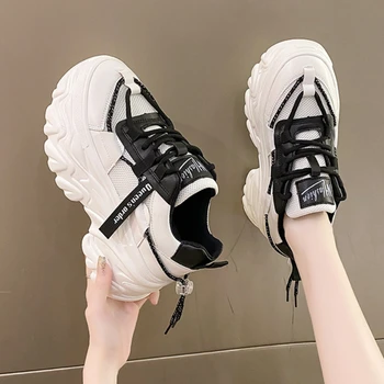 Femei pe platforma pantofi de Designer pentru Femei Adidași Sporit casual pantofi de mers pe jos Cruce Curea de Plasă Respirabil Gros Pantofi cu Talpi