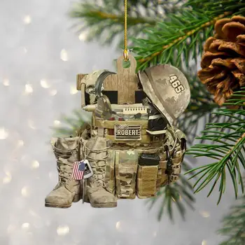 Acrilice Pom de Crăciun Agățat Ornamente Soldat în Formă de Pandantive Pentru Casa Decor de Crăciun Xmas Cadouri de Anul Nou I2X8