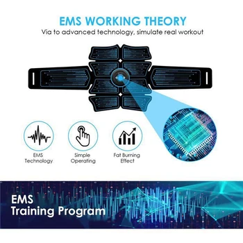 EMS Musculare Abdominale Stimulator Antrenor USB ABS Echipament de Fitness Echipament pentru Antrenament Femei Bărbați Muschii Masaj